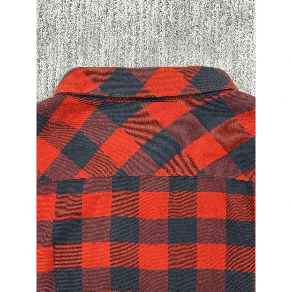 The North Face Shirt Men's Size XL Red Plaid Flannel Long Sleeve Button Up